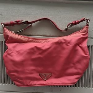 Pink Prada nylon bag